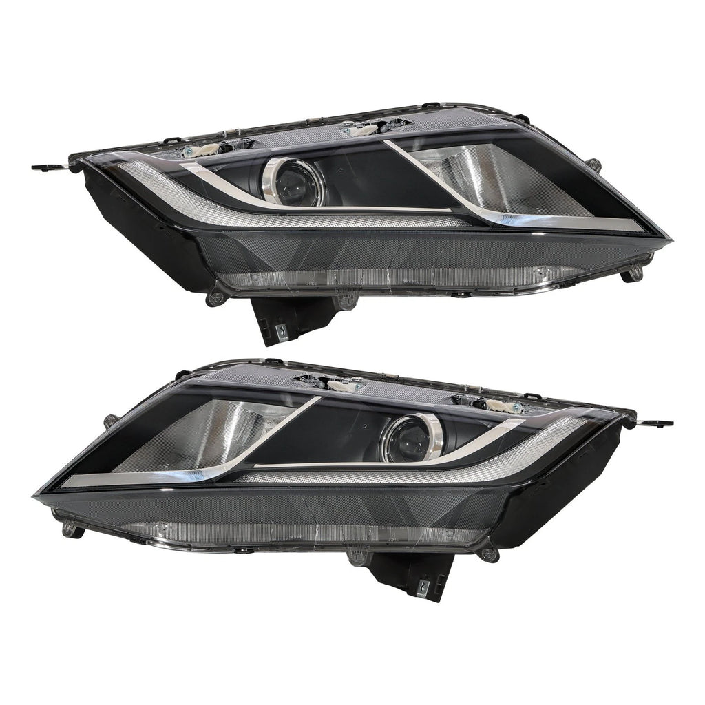 Set of 2 Headlights for Honda Odyssey (2018–2020) Halogen Clear Lens