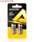 2X T10 LED License Plate Light Bulbs for Universal Vehicles