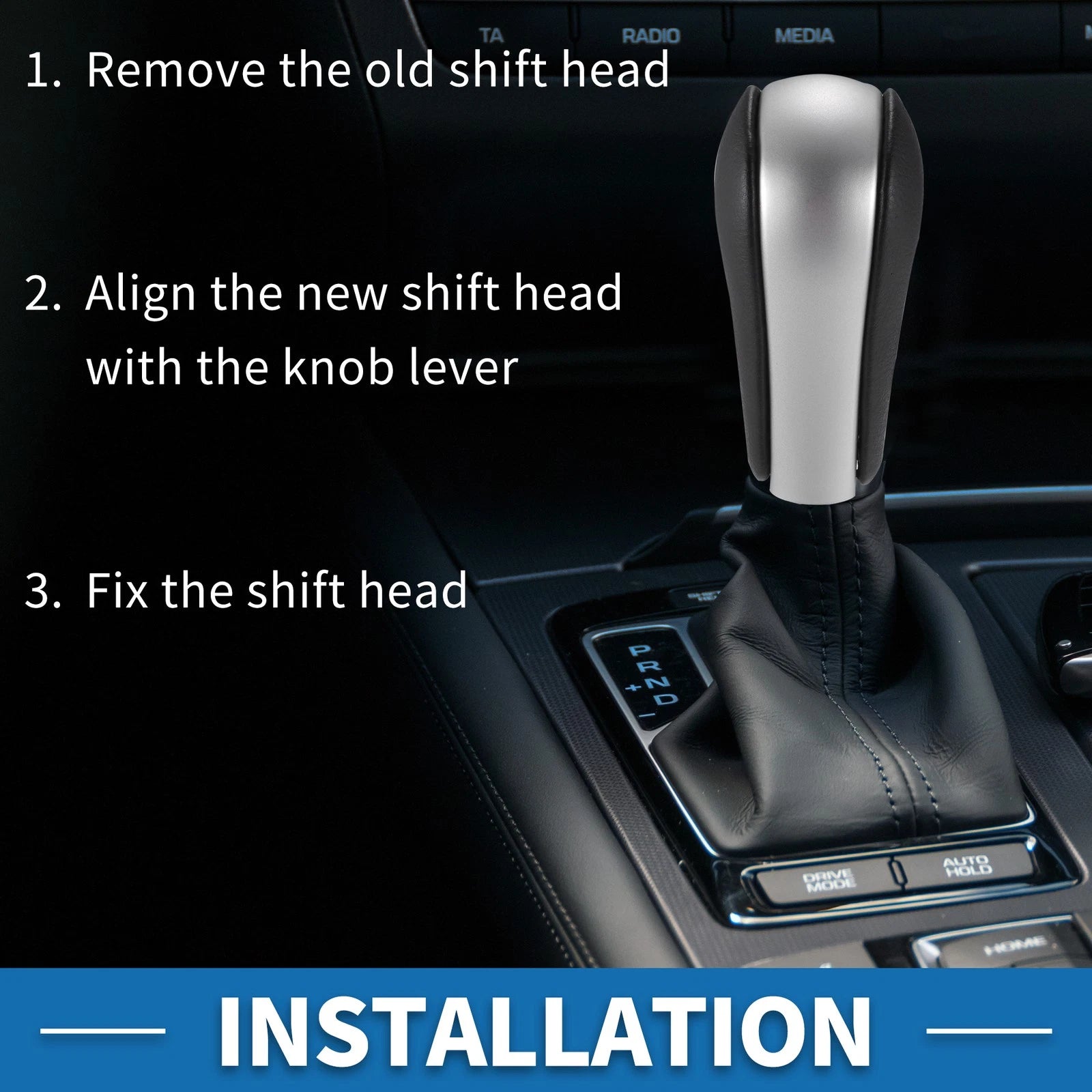 Automatic Gear Shifter Knob for BMW 1 Series E81 (2006–2011) Faux Leather