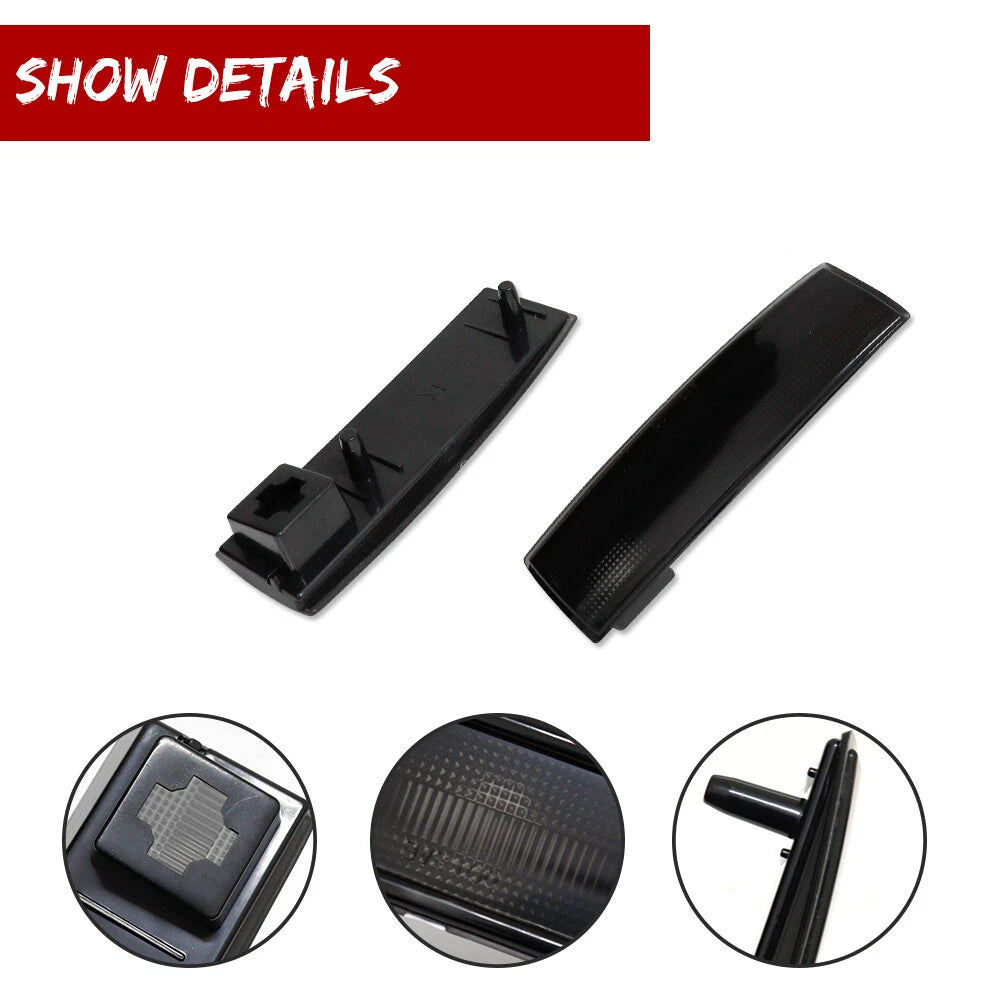 2X Smoked Lens Side Marker Lights for Chevy S10 GMC Jimmy S15