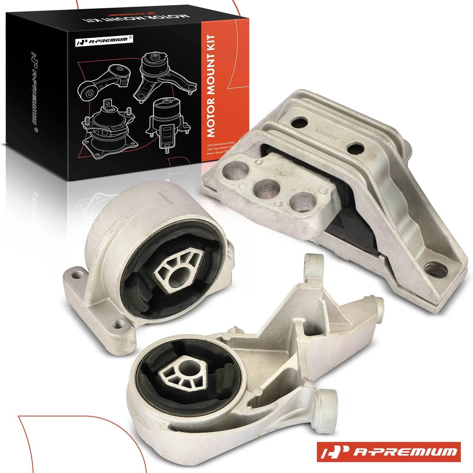 3X Engine Motor & Transmission Mount for Chevy Equinox (2005–2009)