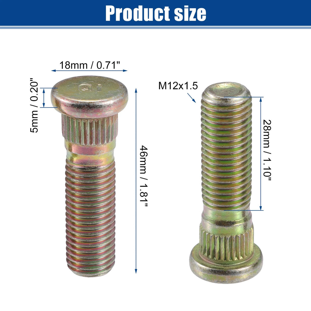10X M12x1.5 Wheel Lug Bolt Nut for Ford Transit Connect (2010–2013)