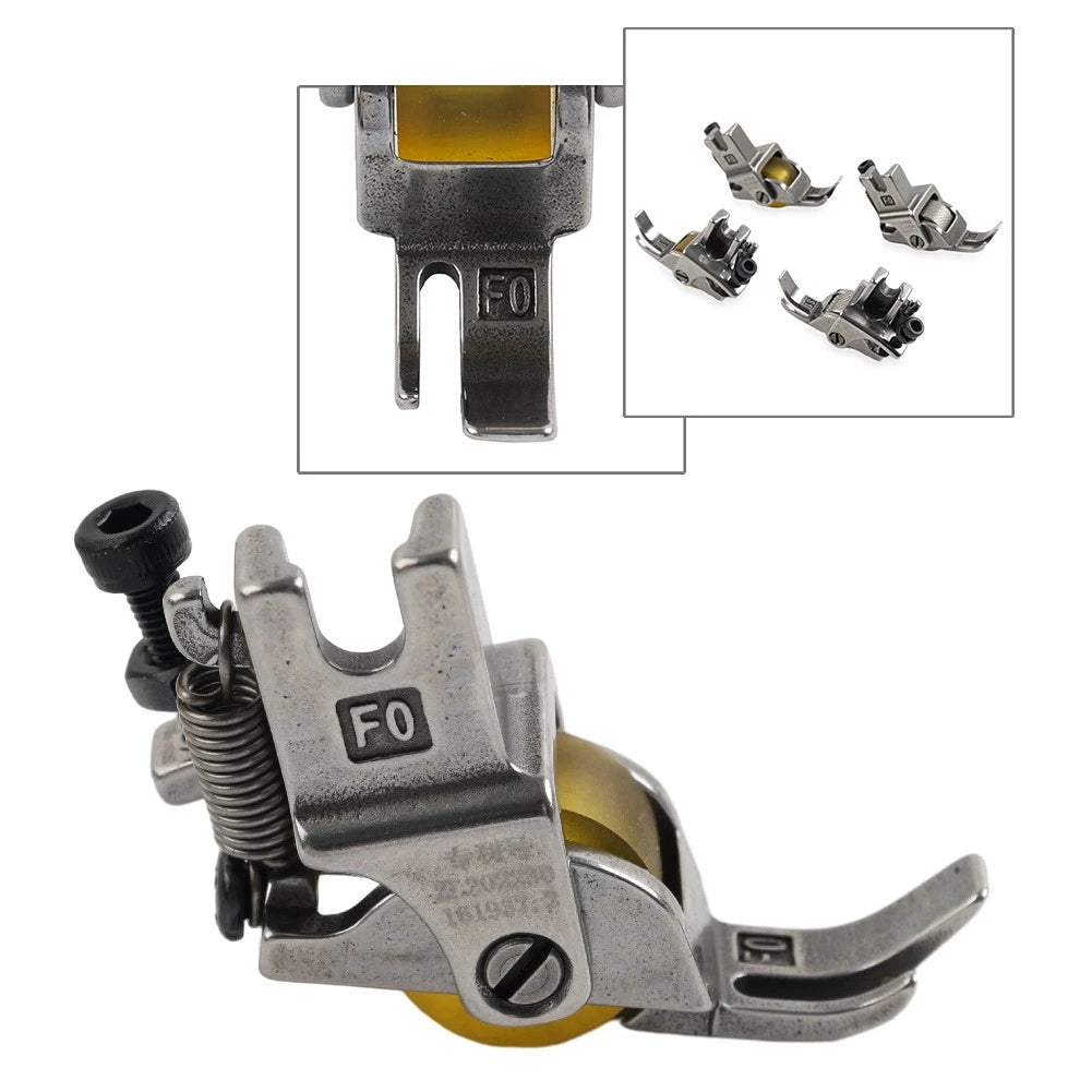 Adjustable Zipper Wheel Roller Presser Foot for Industrial Sewing Machines