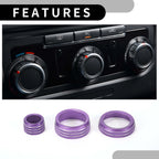 5 Pcs AC Headlight Media Switch Knob Cover for Chevrolet Silverado (2022–2023)