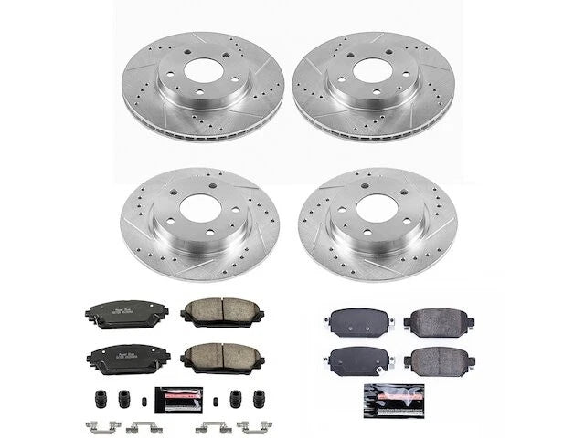 Front and Rear Brake Pad and Rotor Kit for Mazda CX-3 (2019–2021) BC844RH