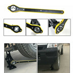 Labor-Saving Ratchet Wrench Scissor Garage Tire Wheel Lug Wrench Hand Tool