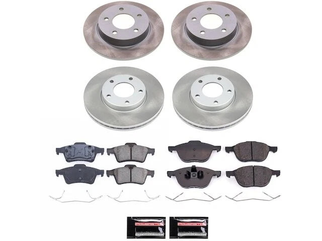 Brake Pad and Rotor Kit for Mazda 3 (2004–2005) QH748RM