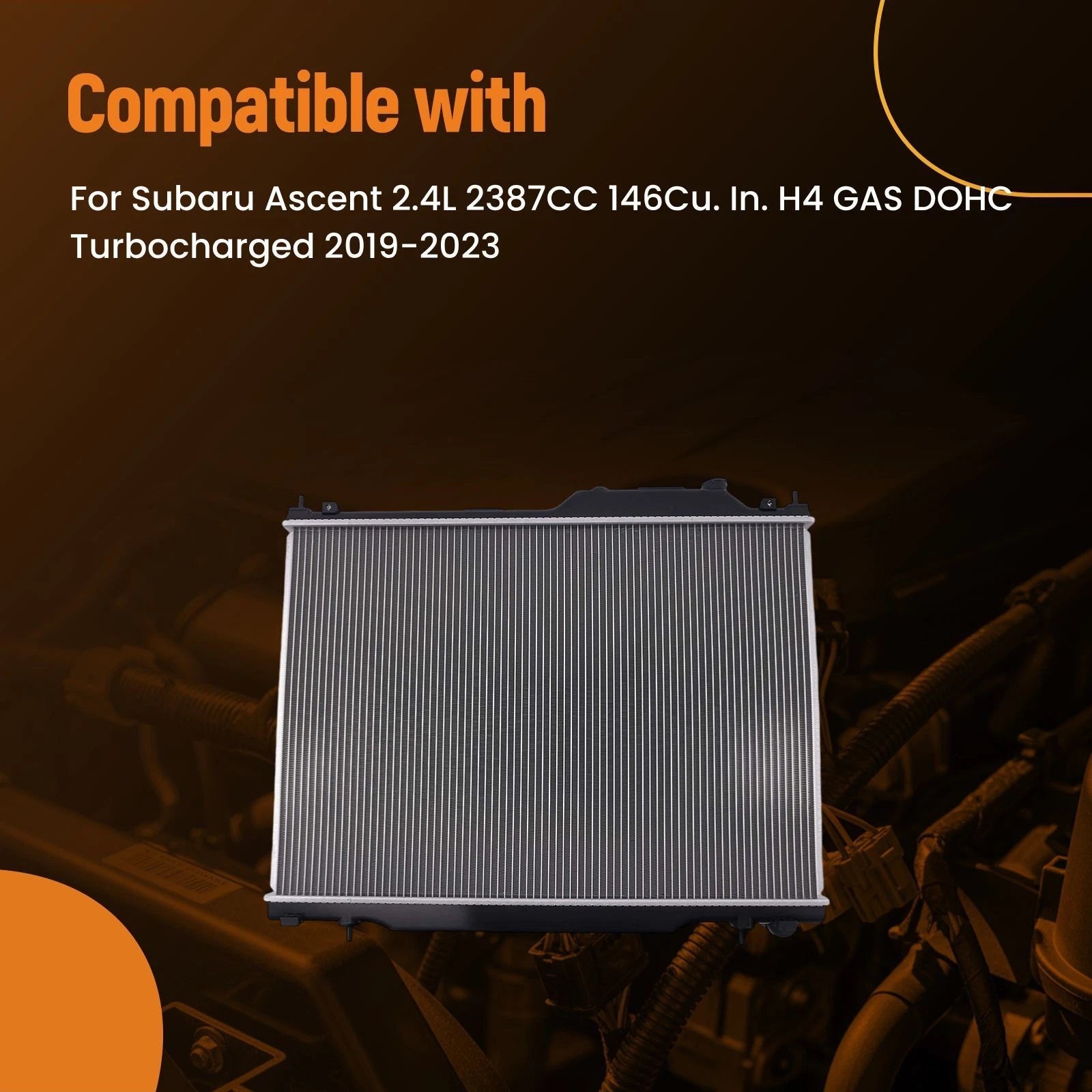 Aluminum Radiator for Subaru Ascent 2.4L (2019–2023) 45111XC00A 13824C