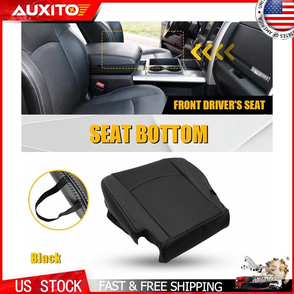 Driver Side Bottom Leather Seat Cover for Dodge Ram 3500 Laramie (2013–2018)