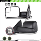 Pair Power Heated Tow Mirrors for Dodge Ram 1500 (2002–2008) Ram 2500/3500 (2003–2009)