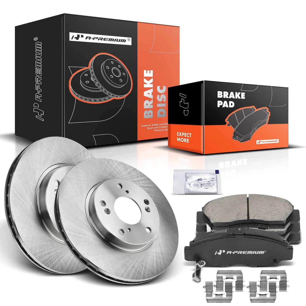 Front Disc Brake Rotors & Ceramic Pads for Honda Civic (2006–2010)