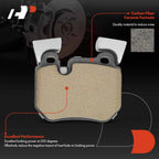 Set of 4 Rear Side Ceramic Brake Pads for BMW E82 E88 135i (2008–2013)