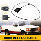 Hood Release Cable w/ Pull Handle for Ford F-150 (1992–1997) F2TZ16916A