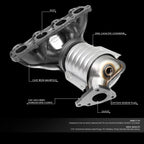 Catalytic Converter Manifold for Honda Civic/Del Sol (1996–2000) D16Y7