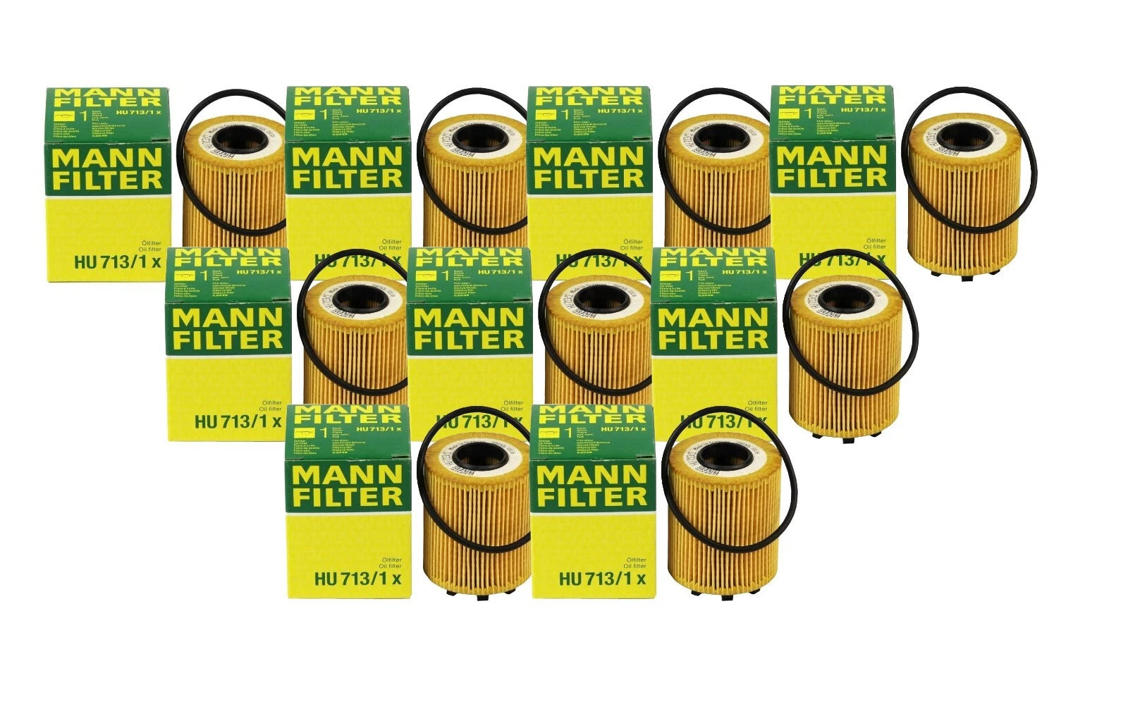Set of 9 Engine Oil Filters for Alfa Romeo Mito, Dodge Dart, Fiat 500, Jeep