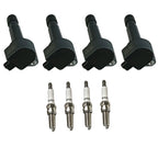 Set of 4 Ignition Coils & Iridium Spark Plugs for Honda Civic (2006–2011)