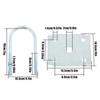 Trailer U Bolt Kit for 3" Round Axle (5200–7000 lbs)