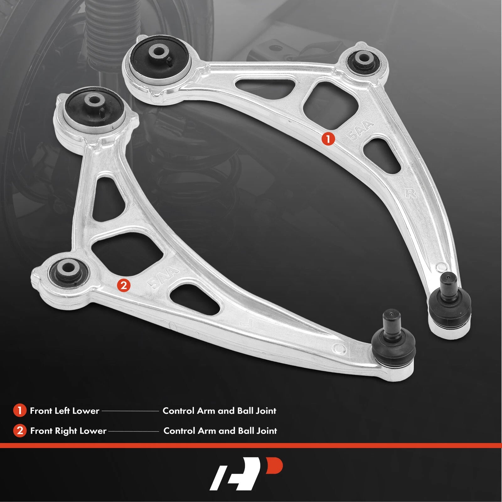 2X Front Lower Control Arm Ball Joint for Nissan Murano (2015-2022)