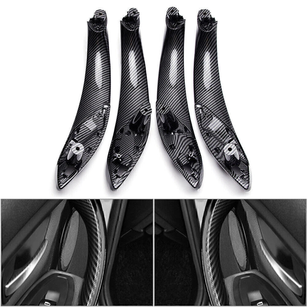 Carbon Fiber ABS Inner Door Pull Handle Trim for BMW 3 Series (F30 F35)