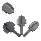Set of 3 Stepped Drill Bits for PPR Water Pipes - Hexagon Shank