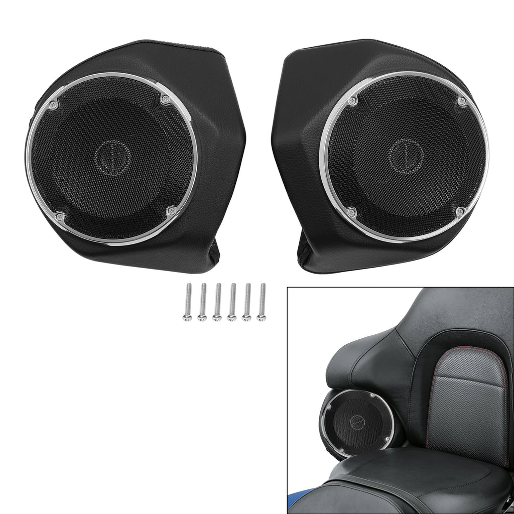Black King Rear Speakers for Harley Davidson Touring (2014–2024)
