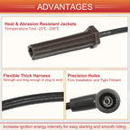 6X Spark Plug Wire Ignition Coil Cable No.12635741 for Buick Lucerne (2006–2011)