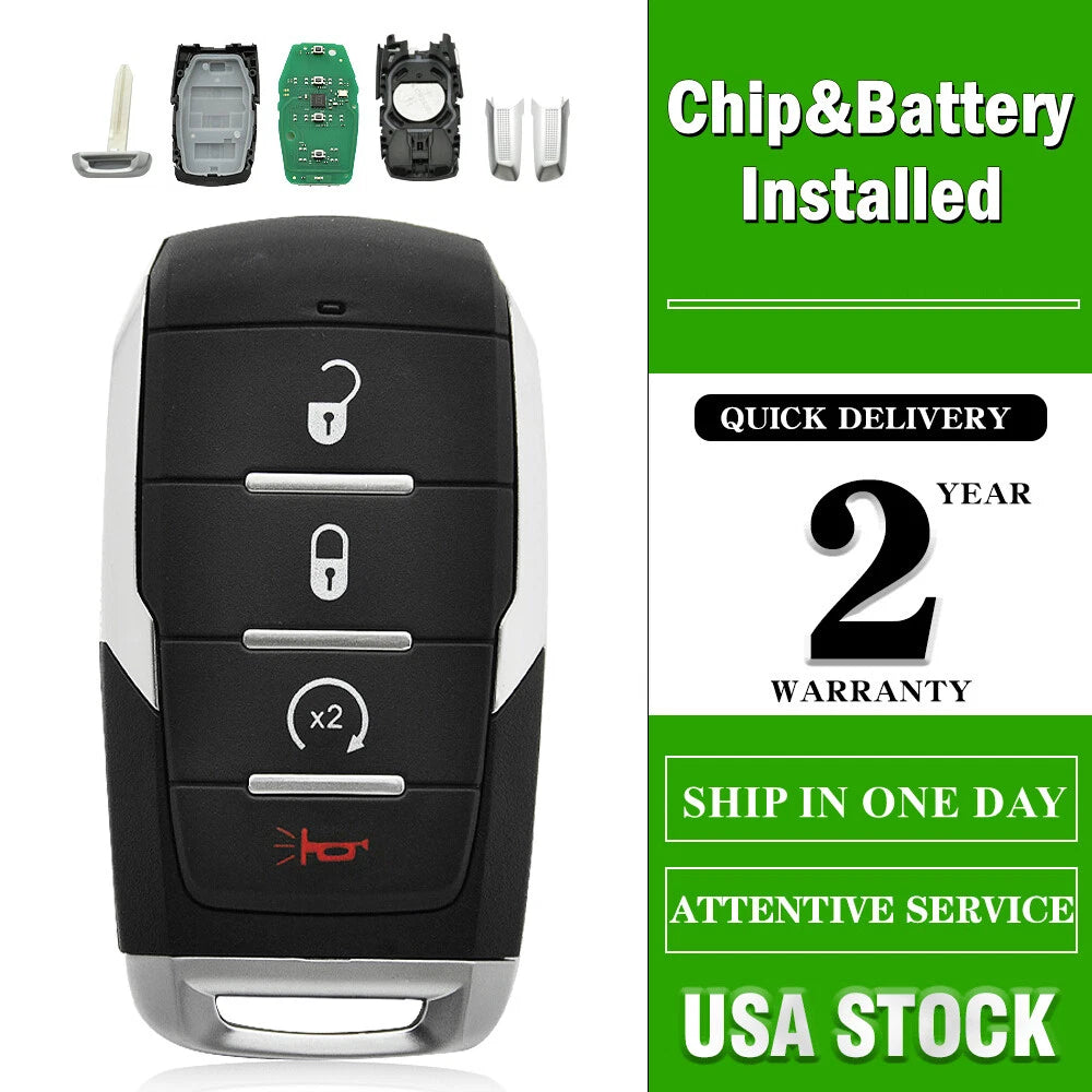 Smart Keyless Remote Key Fob for RAM 1500 (2019–2022) OHT-4882056 4BTN