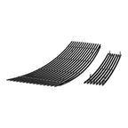 Set of 2 Stainless Black Grille Inserts for GMC Sierra 1500 (2007-2013)