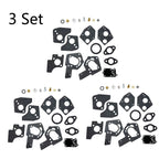 Set of 3 Carburetor Repair Kits for B&S 3HP 4HP 5HP Engines (495606 494624)