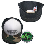 Camo Flat Bill Hat for Peterbilt Trucks (Diesel Semi)