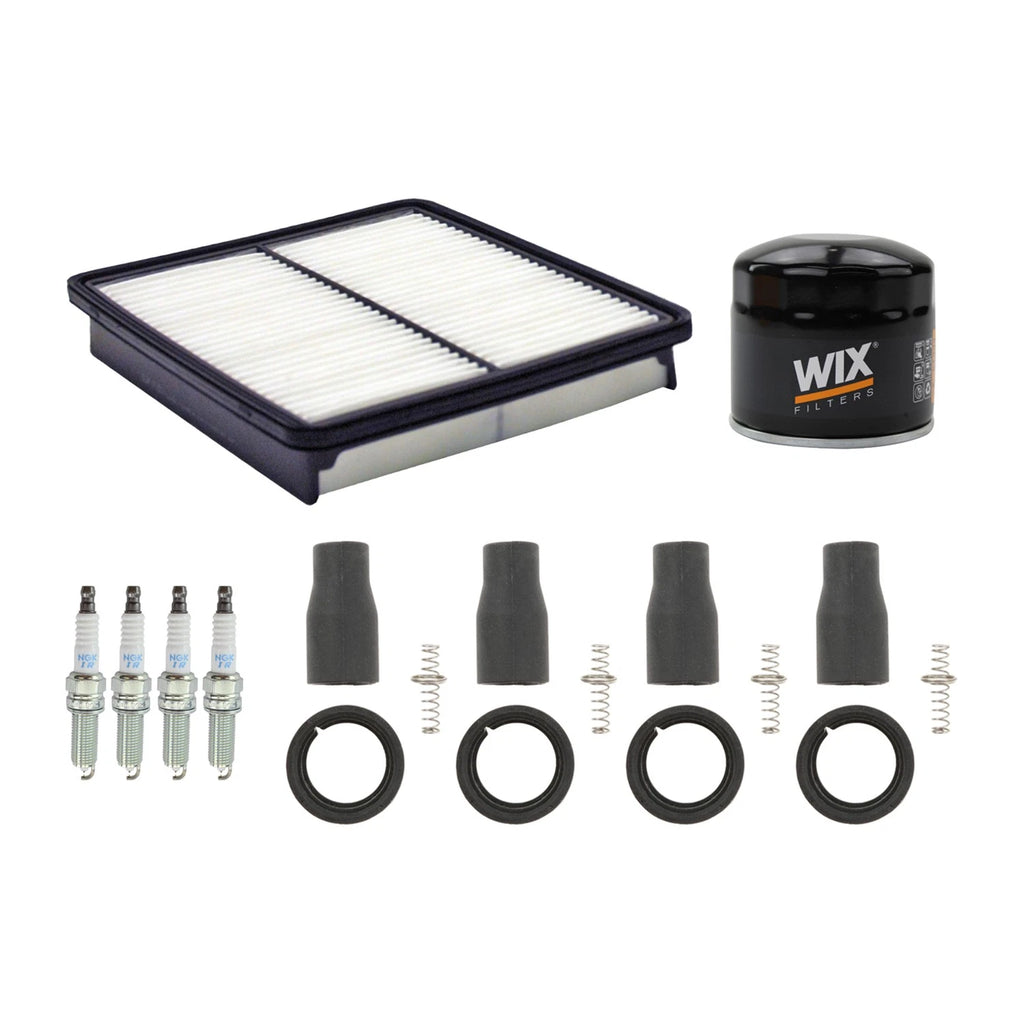 Tune Up Kit with 4 NGK Spark Plugs & Coil Boots for Optima Sonata (2011–2016)