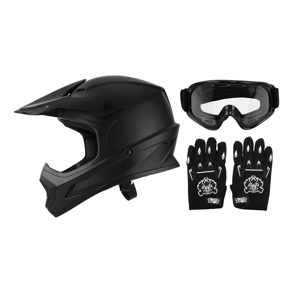 Full Face Off-Road Dirt Bike Helmet for Youth (S/M/L/XL)