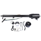32'' Steering Column for Auto (Automatic, Black Painted, 9 Hole Wheel Adapter)