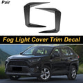 Set of 2 Fog Light Cover Trim for Toyota RAV4 (2019–2025) Gloss Black