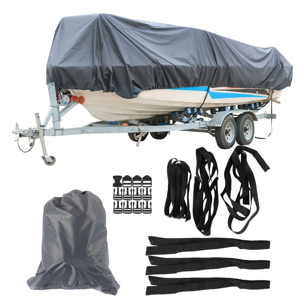 Waterproof V-Hull Boat Cover for Fishing Ski Bass Runabouts