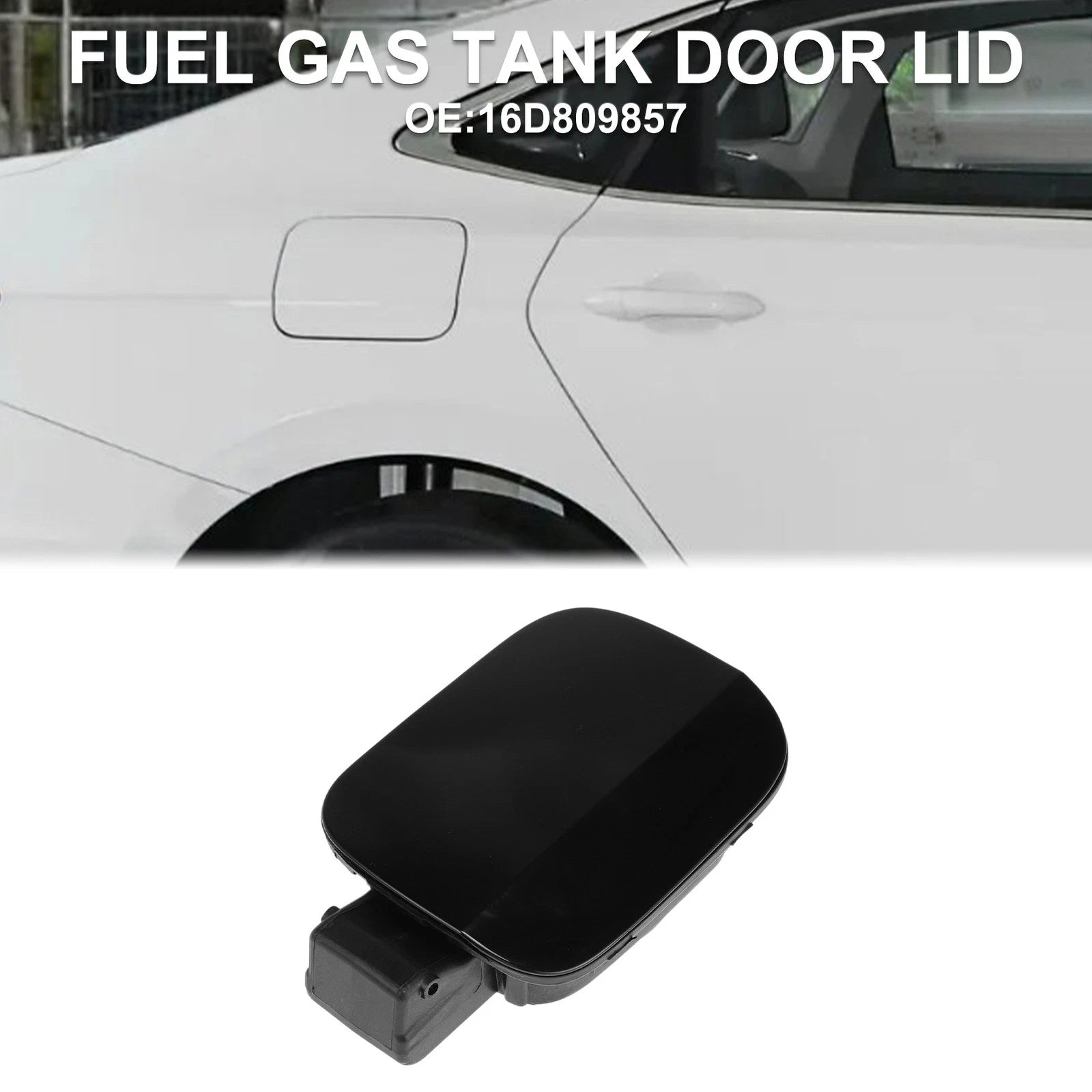 Fuel Tank Door Cap for Volkswagen Jetta (2012–2018) - Black Filler Flap Cover