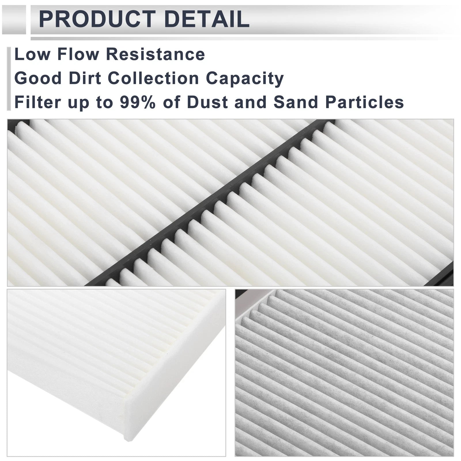 Engine Cabin Air Filter Combo for Kia Sorento (2016–2020) 2.0L 2.4L 3.3L