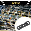Set of 5 Oil Seal Rotary Shaft Seal NBR Rubber 25x47x7mm