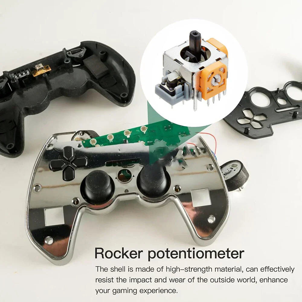 5 Pcs Joystick Parts for Xbox 360, PS2, PS3 Wireless Controller
