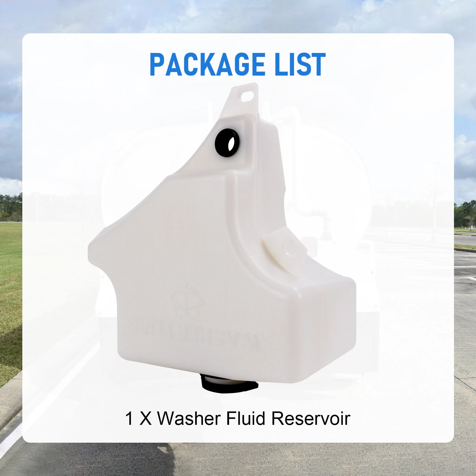 Windshield Washer Reservoir with Pump for Peterbilt Kenworth HD (2006-2016)