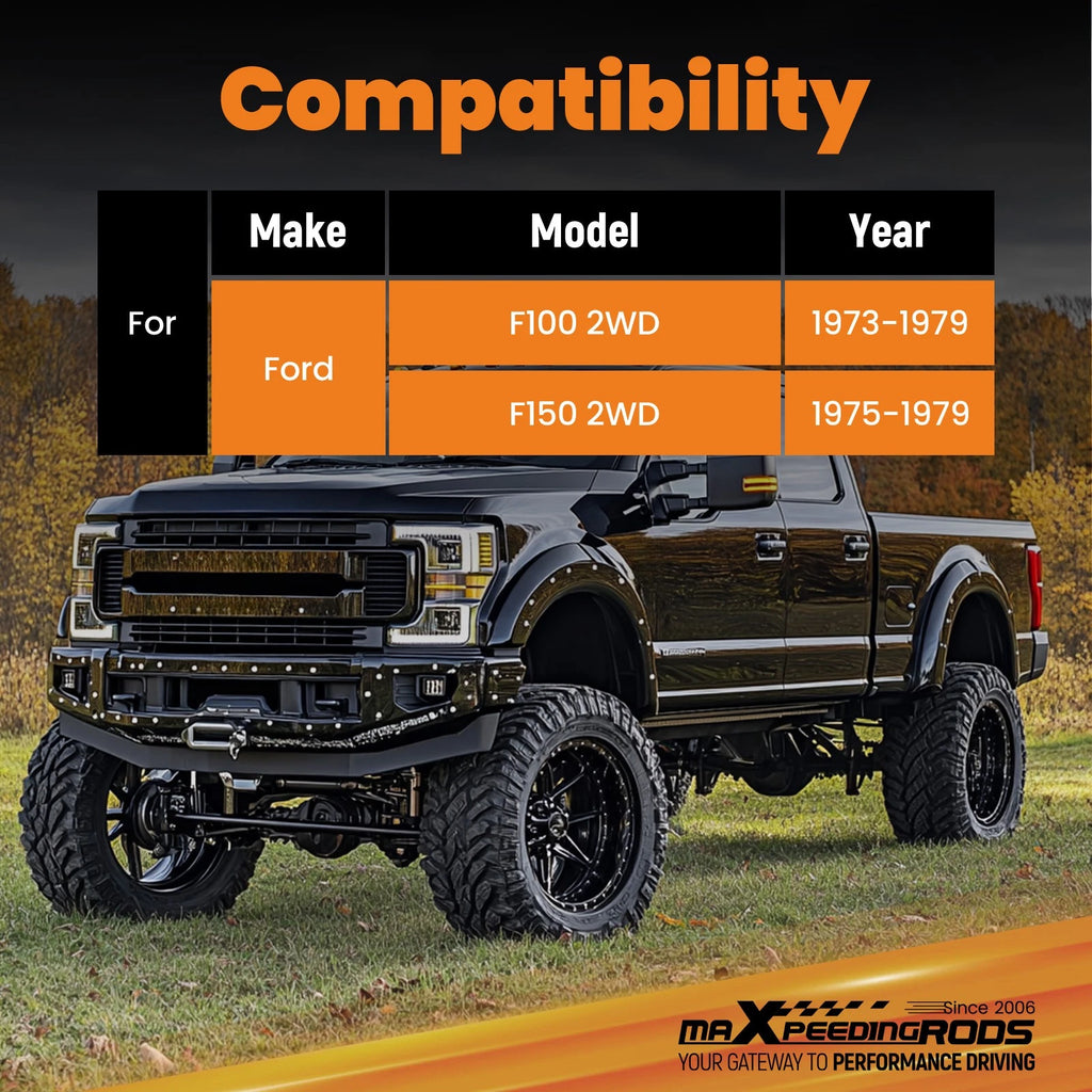 3" Drop Lowering Kit with Shocks for Ford F100 F150 2WD (1973–1979)