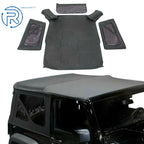 Replacement Soft Top Kit with Tinted Windows for Jeep Wrangler 2-Door (2010–2017)