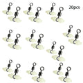 Glow in Dark Fishing Swivel Bait Connector 360° Rotation Beads