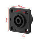 4 Pole Speakon Panel Mount Connectors for