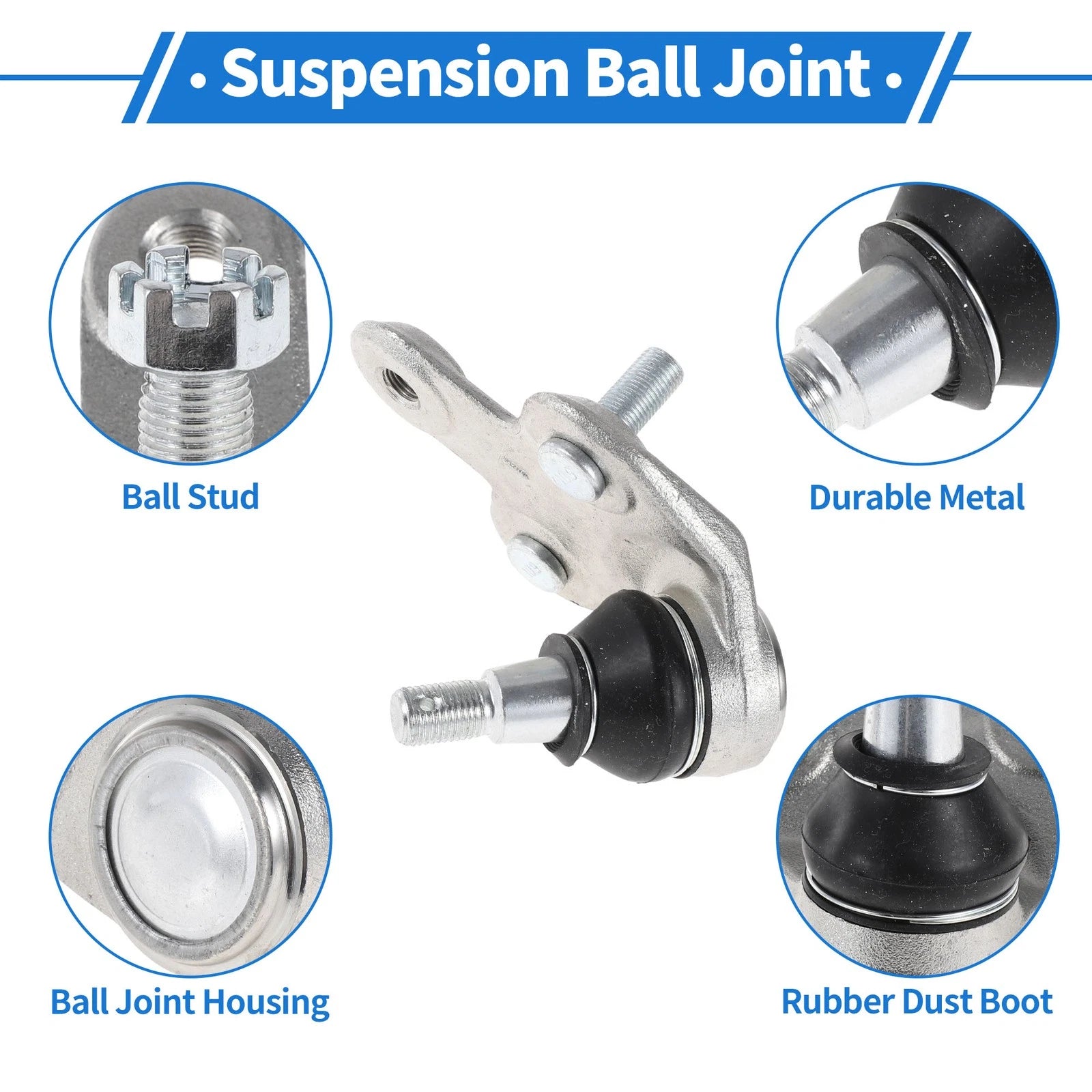 2X Front Lower Ball Joints for Toyota Sienna (2010–2016) No. 4333049165