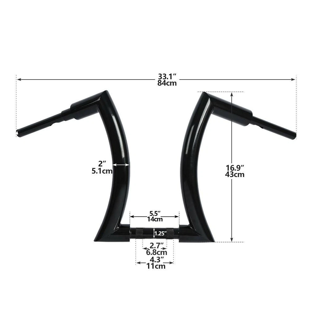 16" Ape Hanger Handlebar for Harley Heritage Softail