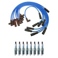 NGK 7mm Wire Set 8 Platinum Spark Plugs for Chevrolet Corvette (1997–2004)