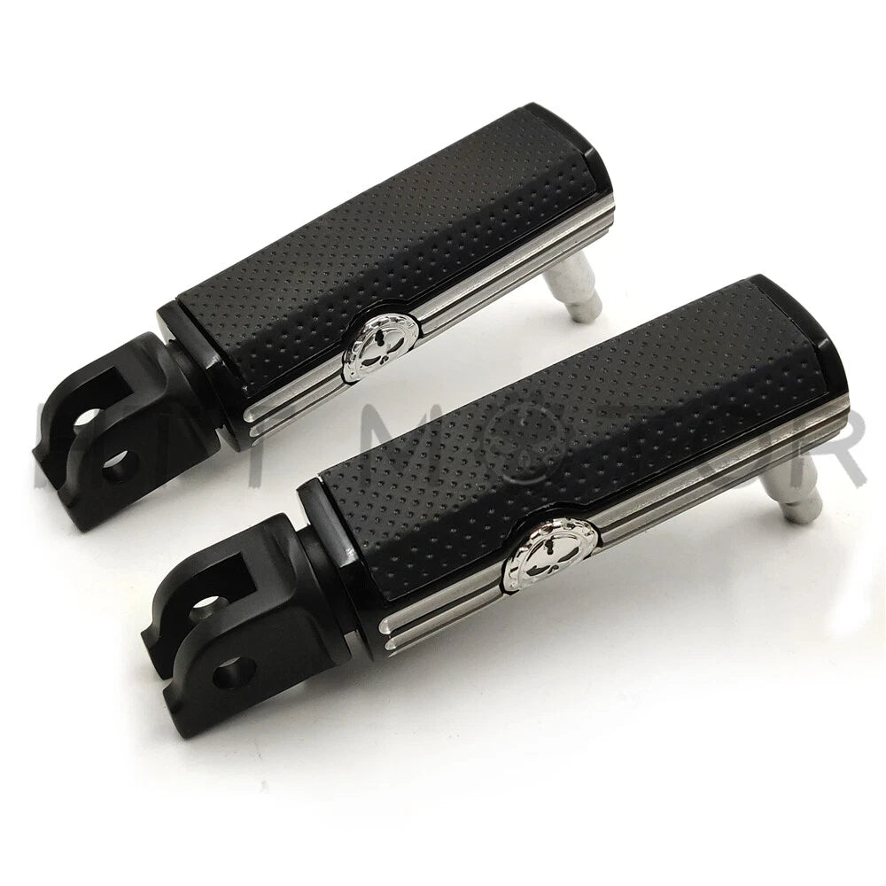 Defiance Rider Footpegs for Harley Breakout FXBR 114 FXBRS (2018–2019) Black Anodized