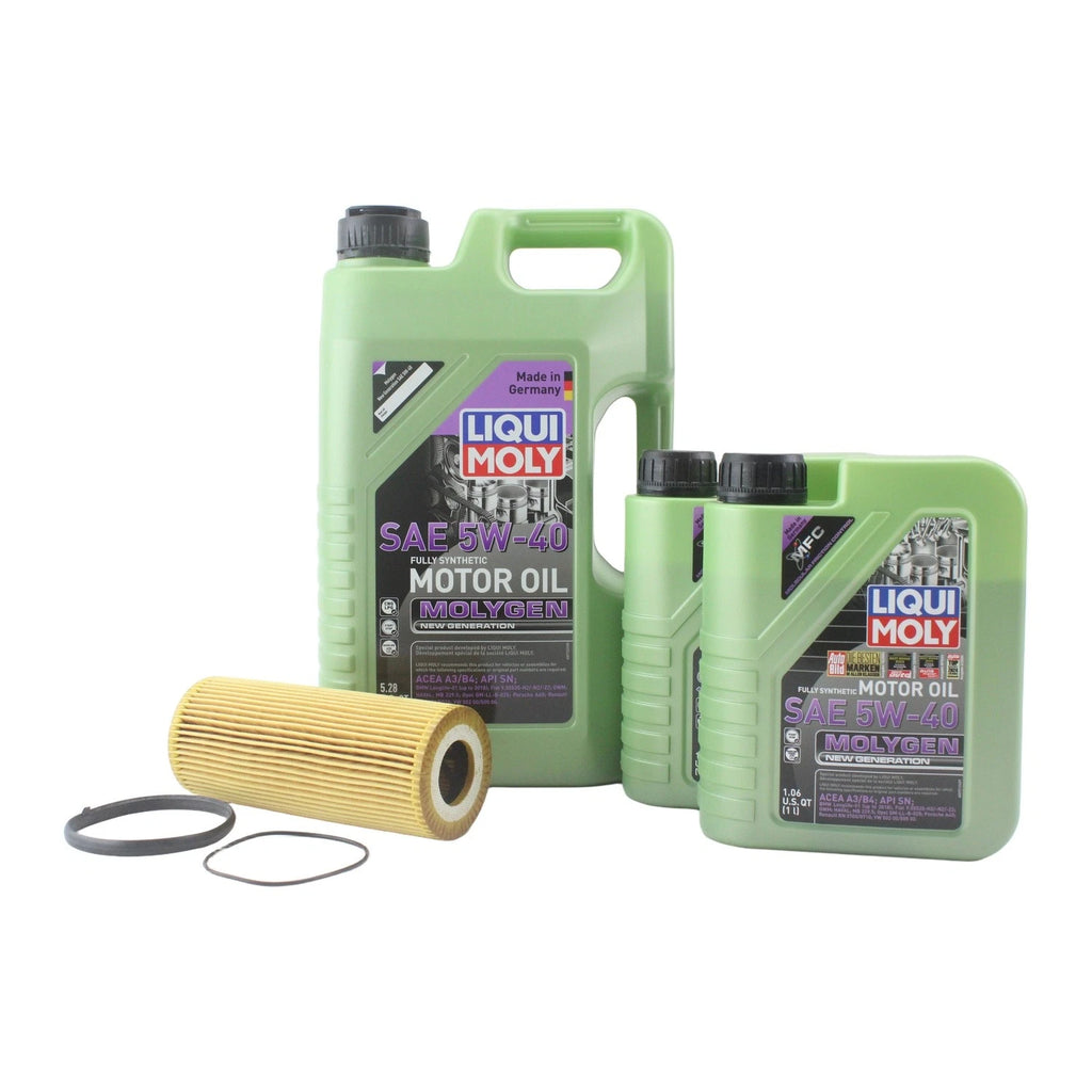 Oil Change Kit for Audi V6 3.0/3.2L (7L Liqui Moly Molygen 5W-40)