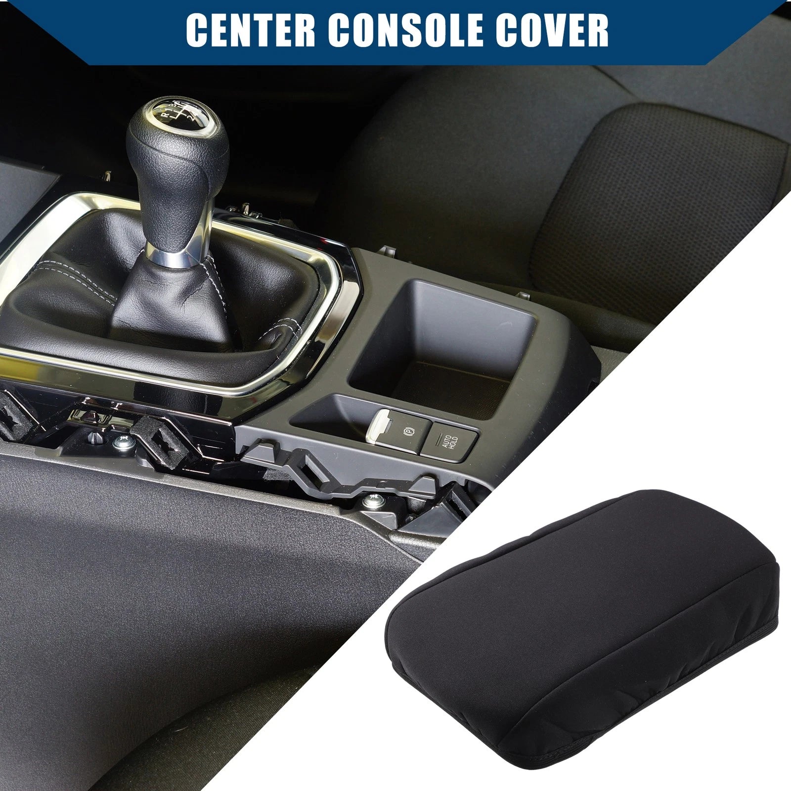 Center Console Armrest Cover for Buick Verano (2015–2016) Neoprene Black